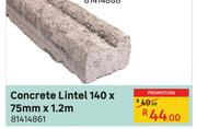 Concrete Lintel 140 X 75mm x 1.2m
