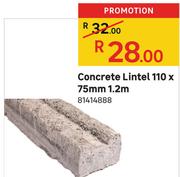 Concrete Lintel 110 X 75mm x 1.2m