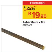 Rebar 6mm X 6m