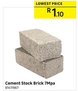 Cement Stock Brick 7Mpa
