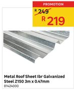 Metal Roof Sheet Ibr Galvanized Steel Z150 3m X 0.47mm