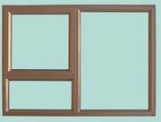 Window Aluminium Top Hung PT129 1 Vent Bronze W1190 x H890mm