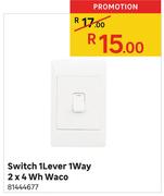 Switch 1Lever 1Way 2 x 4 Wh Waco 