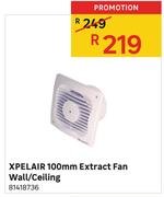 Xpelair 100mm Extract Fan Wall/ Ceiling