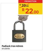 Padlock Iron 40mm