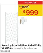 Security Gate Saftidoor Ref A White Xpanda