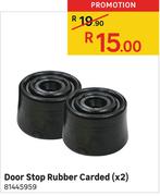 Door Stop Rubber Carded x2