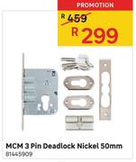 MCM 3 Pin Deadlock Nickel 50mm