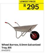 Wheel Barrow 0.5mm Galvanized Tray-80Ltr