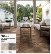 Floor Tile Ceramic iKapa Brown-400 x 400mm Per Sqm