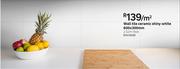 Wall Tile Ceramic Shiny White-600 x 300mm Per Sqm
