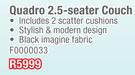 Quadro 2.5 Seater Couch