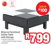 Minerva Functional Coffee Table With Storage