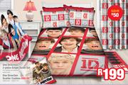One Direction 2-Piece Single Duvet Set-H0001092