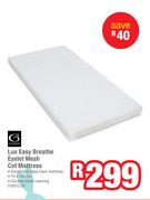 Genessi Lux Easy Breathe Eyelet Mesh Cot Mattress