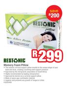 Restonic Memory Foam Pillow