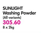 Sunlight Washing Powder(All variants)-8x2kg