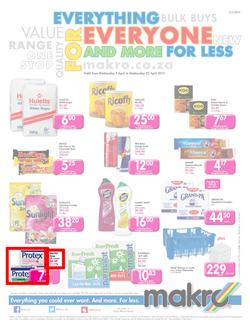 Makro Western Cape : Food Catalogue (08 Apr - 22 Apr 2015), page 1