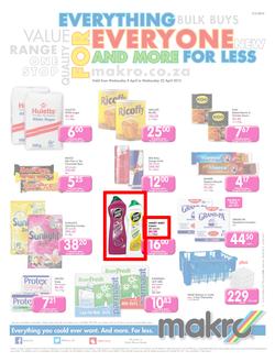 Makro Western Cape : Food Catalogue (08 Apr - 22 Apr 2015), page 1