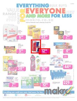 Makro Western Cape : Food Catalogue (08 Apr - 22 Apr 2015), page 1