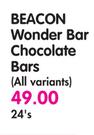 Beacon Wonder Bar Chocolate Bars(All Variants)-24's