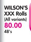 Wilson's XXX Rolls(All Variants)-48's