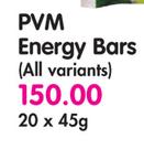 PVM Energy Bars(All Variants)-20x45g