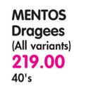 Mentos Dragees(All Variants)-40's