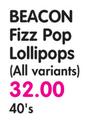 Beacon Fizz Pop Lollipops(All Variants)-40's