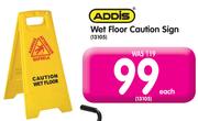 Addis Wet Floor Caution Sign