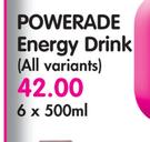 Powerade Energy Drink (All Variants)-6 x 500ml