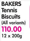 Bakers Tennis Biscuits (All Variants)-12 x 200g