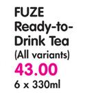 Fuze Ready-To-Drink Tea (All Variants)-6 x 330ml
