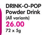 Drink-O-Pop Power Drink (All Variants)-72 x 5g