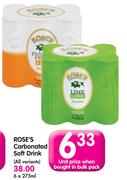 Rose's Carbonated Soft Drink (All Variants)-275ml