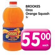 Brookes Oros Orange Squash 5L