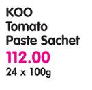  Koo Tomato Paste Sachet-24x100g