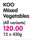 Koo Mixed Vegetables(All Variants)-12x420g