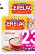 Nestle Cerelac Infant Cereal(Maize, Regular, Rice Or Banana)-250g