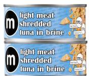 M Tuna Shredded In Brine-6x170g