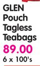 Glen Pouch Tagless Teabags-6 x 100's