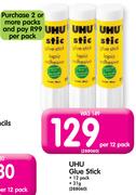 UHU Glue Stick-12 x 21g