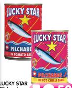 Lucky Star Pilchards (Hot Chilli Or Tomato Sauce)-400g Each