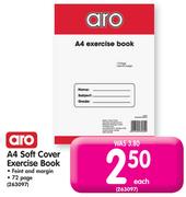  Aro A4 Soft Cover Exercise Book-Each