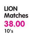 Lion Matches-10's