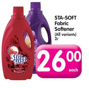 Sta-Soft Fabric Softener (All Variants)-2Ltr Each