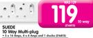Suede 10 Way Multi-Plug