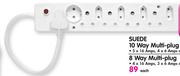 Suede 10 Way Multi-Plug