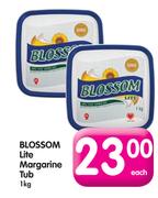 Blossom Lite Margarine Tub-1kg Each