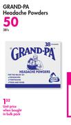 Grand-PA Headache Powders-38's